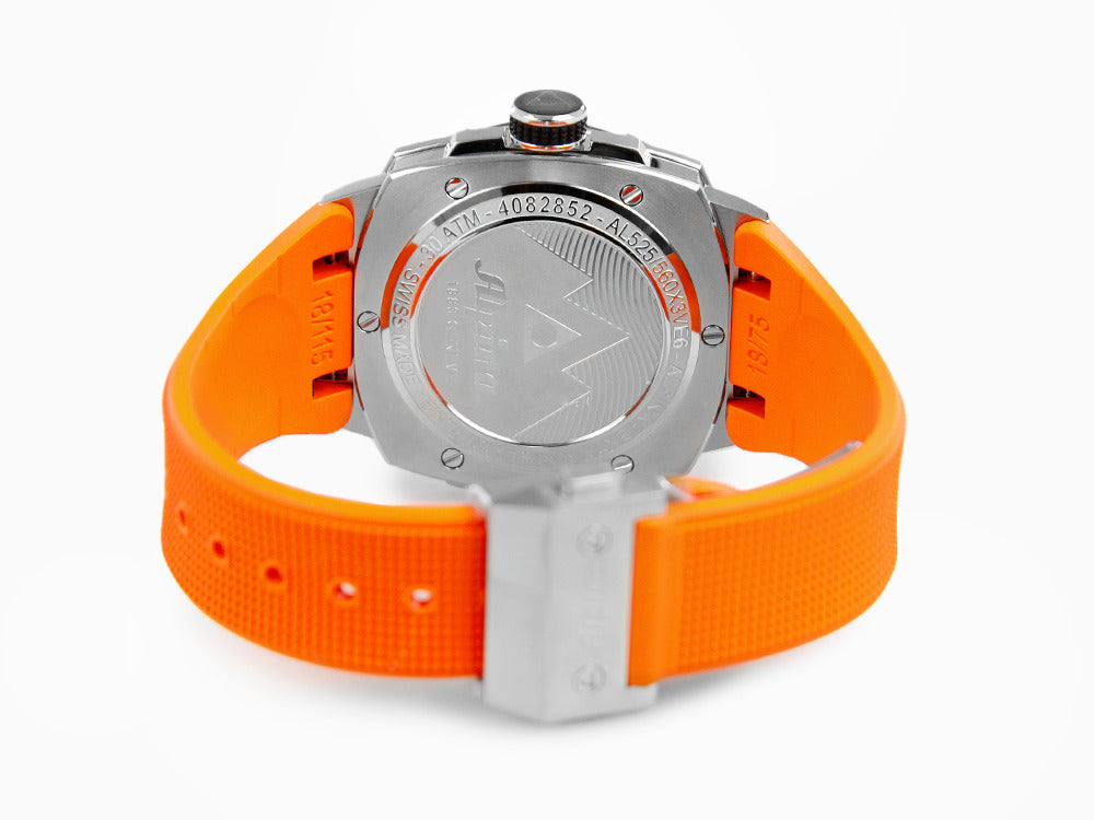 Montre Automatique Alpina Seastrong Diver Extreme, Orange, 39 mm, AL-525BO3VE6