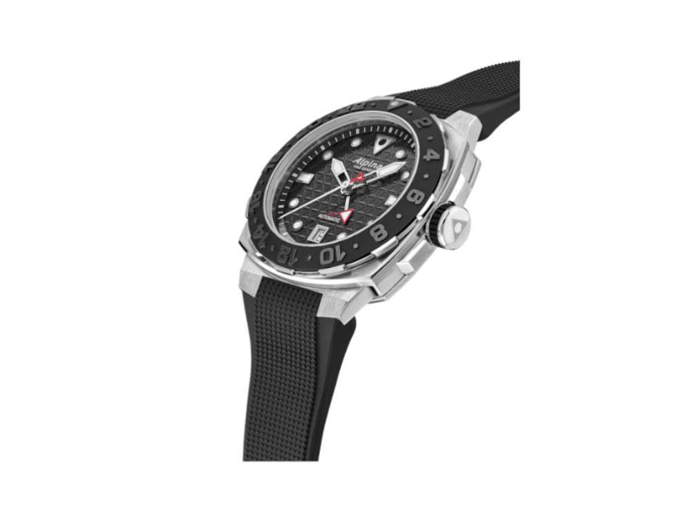 Montre Automatique Alpina Seastrong Diver Extreme GMT, Noir, 39 mm, AL-560B3VE6