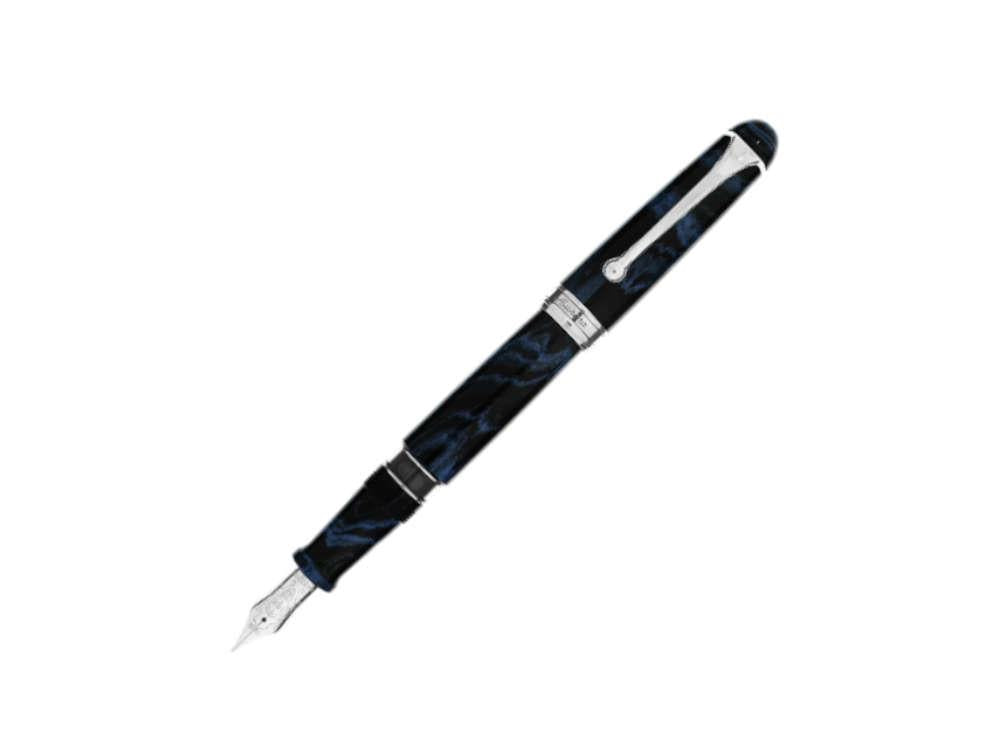 Stylo Plume Aurora 88 Ebonite Blu, Bleu, Edition Limitée, 888-CEB