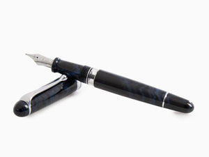 Stylo Plume Aurora 88 Ebonite Blu, Bleu, Edition Limitée, 888-CEB