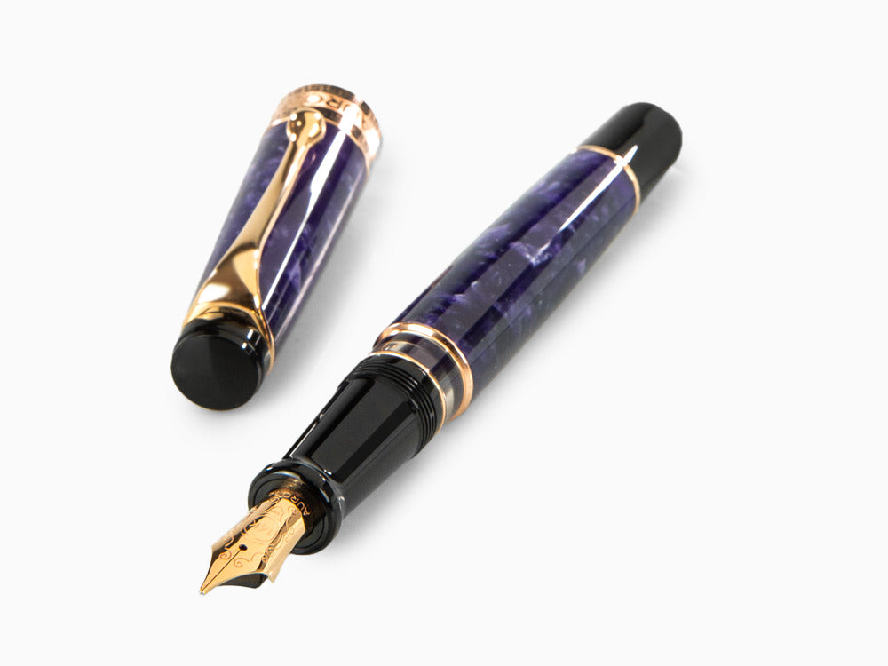 Stylo Plume Aurora Optima, Auroloide, Violet, PVD Or Rosé, 996-VI 996-VI