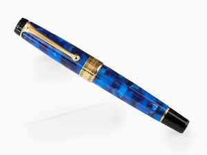 Stylo Plume Aurora Optima, Auroloide, Bleu, Plaqué or, 996B