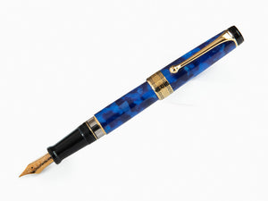 Stylo Plume Aurora Optima, Auroloide, Bleu, Plaqué or, 996B