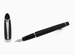 Stylo Plume Aurora Ipsilon, Résine satinée, Noir, B11-CN