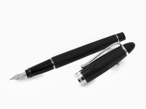 Stylo Plume Aurora Ipsilon, Résine satinée, Noir, B11-CN