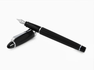 Stylo Plume Aurora Ipsilon, Résine satinée, Noir, B11-CN