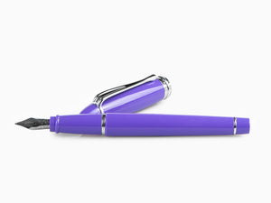 Stylo Plume Aurora Ipsilon Printemps, Résine, Violet, Chrome, B11-CVI