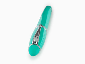 Stylo Plume Aurora Ipsilon Été, Résine, Vert, Chrome, B11-CVS