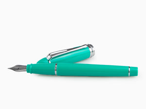 Stylo Plume Aurora Ipsilon Été, Résine, Vert, Chrome, B11-CVS