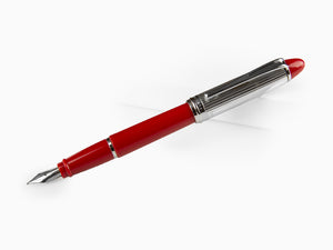 Stylo Plume Aurora Ipsilon, Résine, Rouge, Argent .925, B14CR