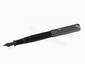 Stylo Plume Aurora Talentum Big Full Metal Black, Ruthénium, D10-CRN