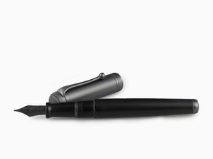 Stylo Plume Aurora Talentum Big Full Metal Black, Ruthénium, D10-CRN