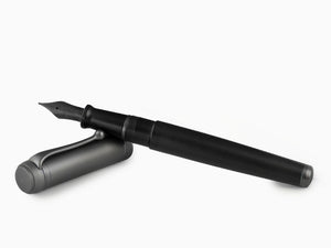 Stylo Plume Aurora Talentum Big Full Metal Black, Ruthénium, D10-CRN