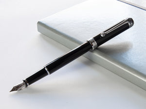 Stylo Plume Aurora Talentum Finesse - Résine Noire - D13N