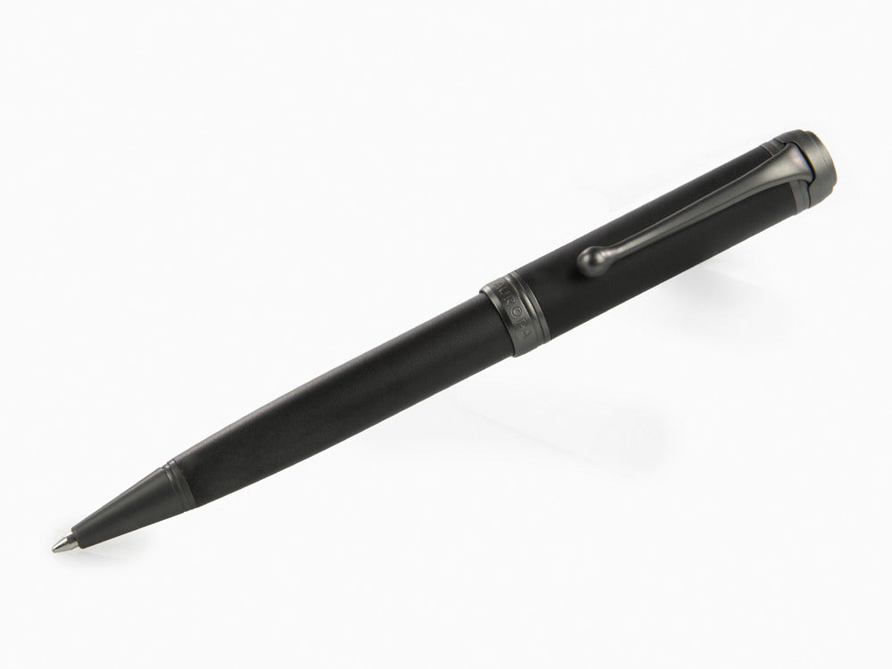 Stylo bille Aurora Talentum Full Metal Black, Résine, Noir, Ruthénium, D30-RN