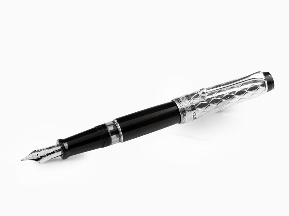 Stylo Plume Aurora Rifflesi, Résine, Argent .925, G11-CN