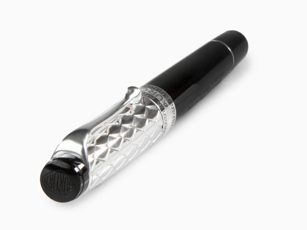 Stylo Plume Aurora Rifflesi, Résine, Argent .925, G11-CN