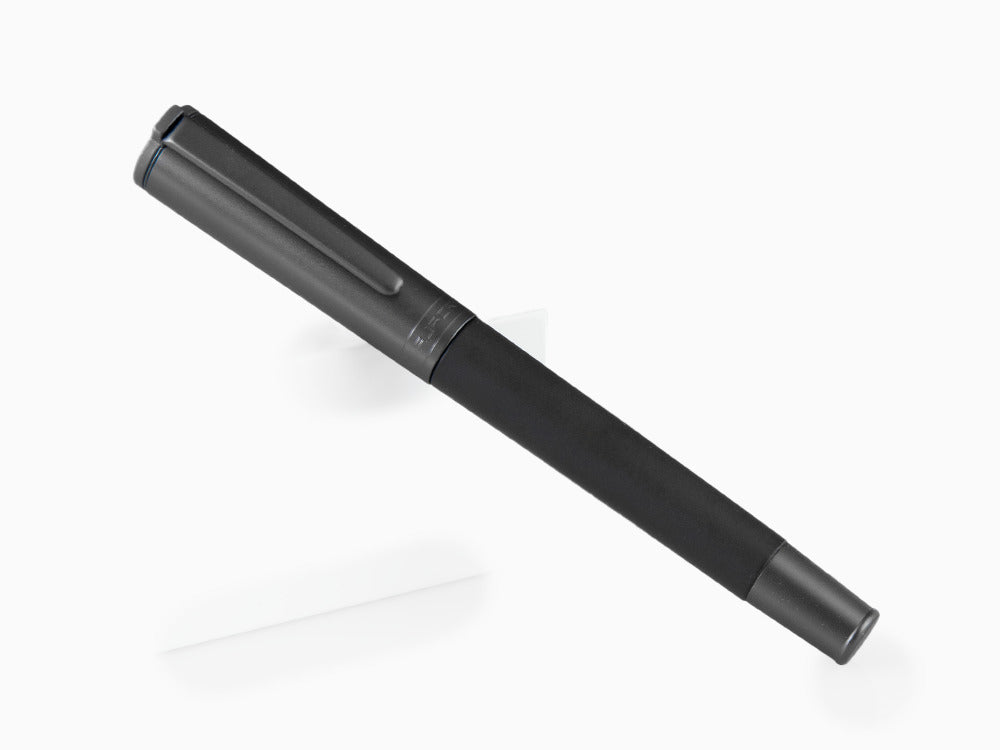 Stylo Plume Aurora TU Full Metal Black, Résine, Ruthénium, Noir, T10-CRN