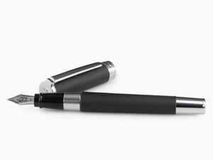 Stylo Plume Aurora TU en Résine Noire - Chromé - T10N