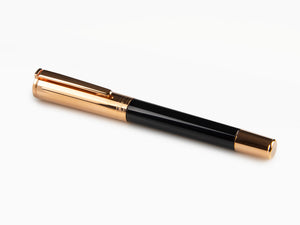 Stylo Plume Aurora TU, Résine, PVD Or Rosé, Noir, T11CPN