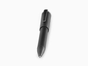 Stylo bille Aurora TU Full Metal Black, Résine, Ruthénium, Noir, T30_CRN