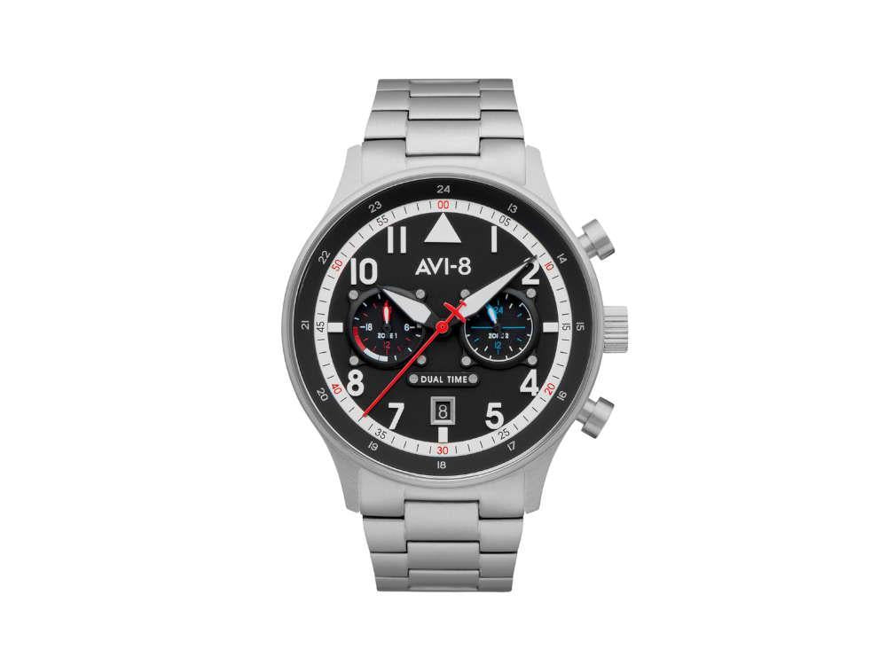 Montre à Quartz AVI-8 Hawker Hurricane Carey Dual Time Rangoon, 43mm, AV-4088-11