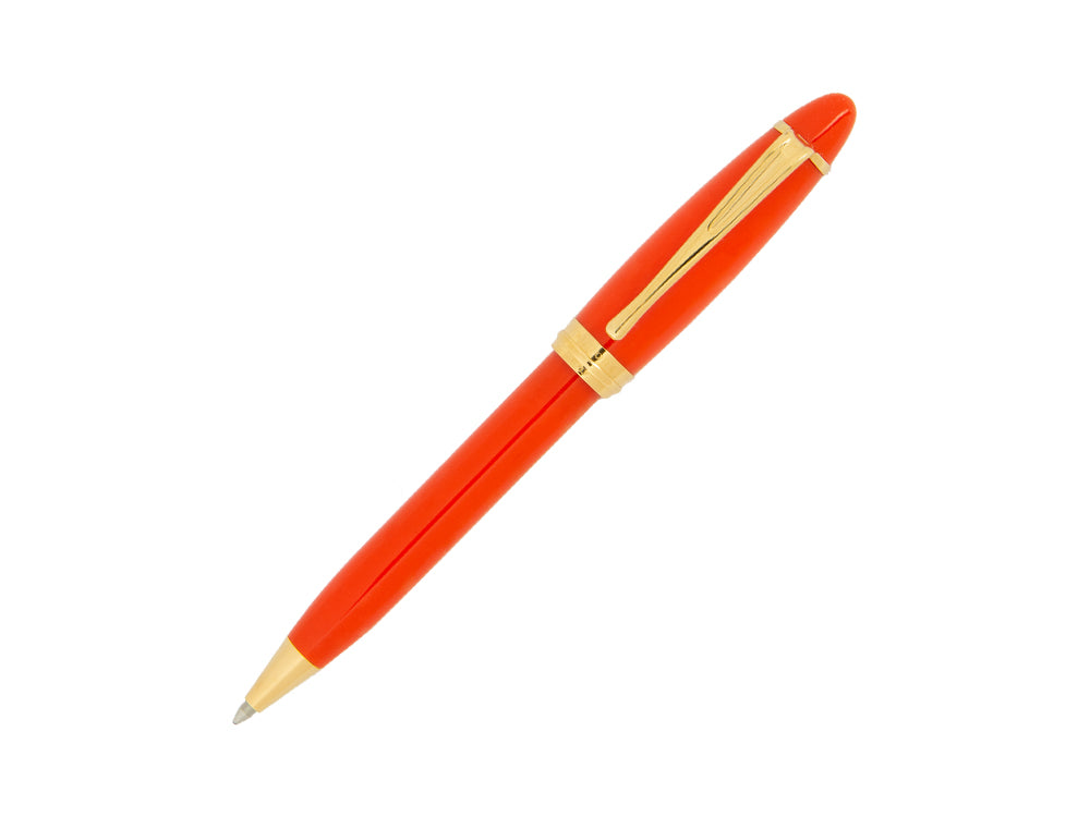 Stylo bille Aurora Ipsilon Automne, Résine, Plaqué or, Orange, B31-DO