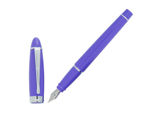 Stylo Plume Aurora Ipsilon Printemps, Résine, Violet, Chrome, B11-CVI