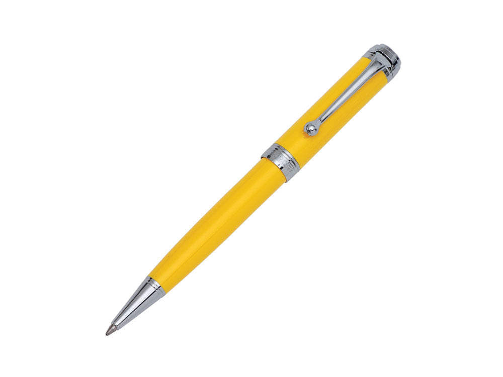 Stylo bille Aurora Talentum, Résine, Chrome, Jaune D31-Y