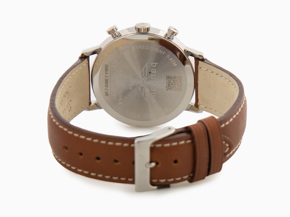 Montre à Quartz Bauhaus Solar Chronograph, Beige, 41 mm, Jour, 2086-5