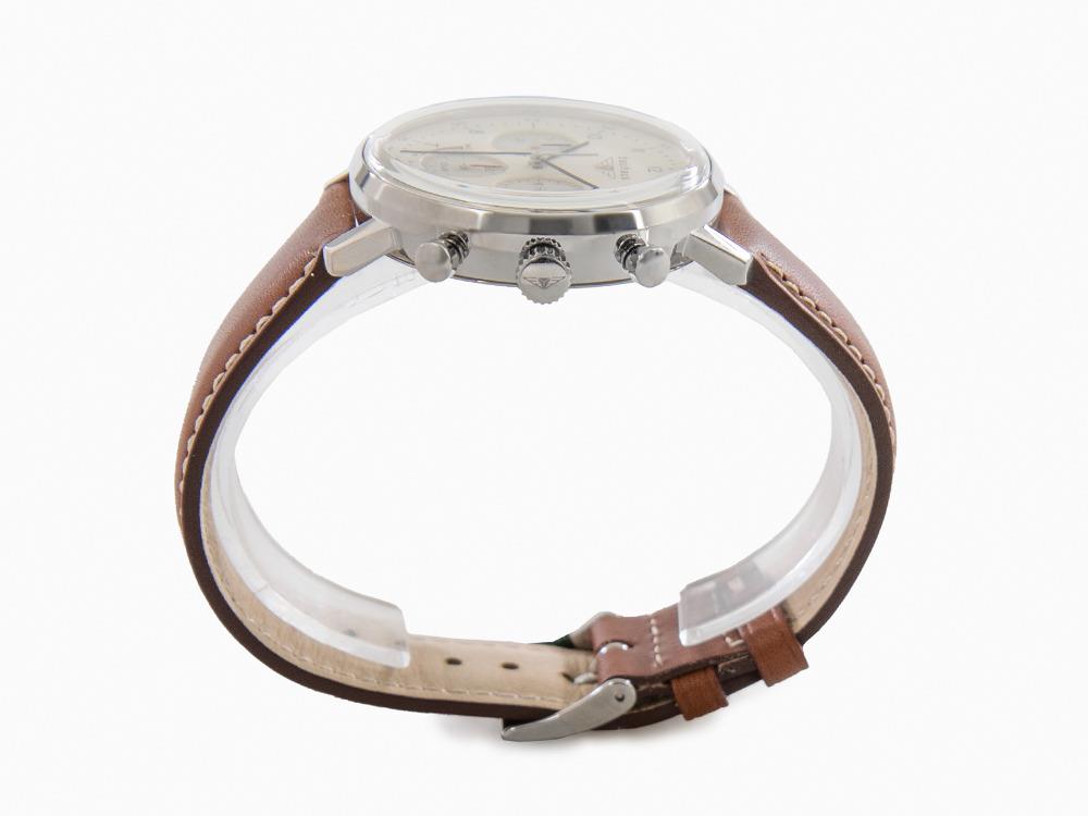 Montre à Quartz Bauhaus Solar Chronograph, Beige, 41 mm, Jour, 2086-5