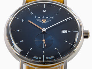 Montre à Quartz Bauhaus, Bleu, 41 mm, Jour, 2130-3