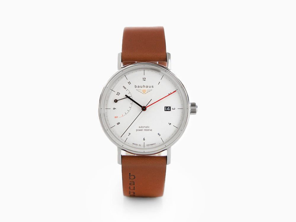 Montre Automatique Bauhaus, Blanc, 41 mm, Jour, 2160-1