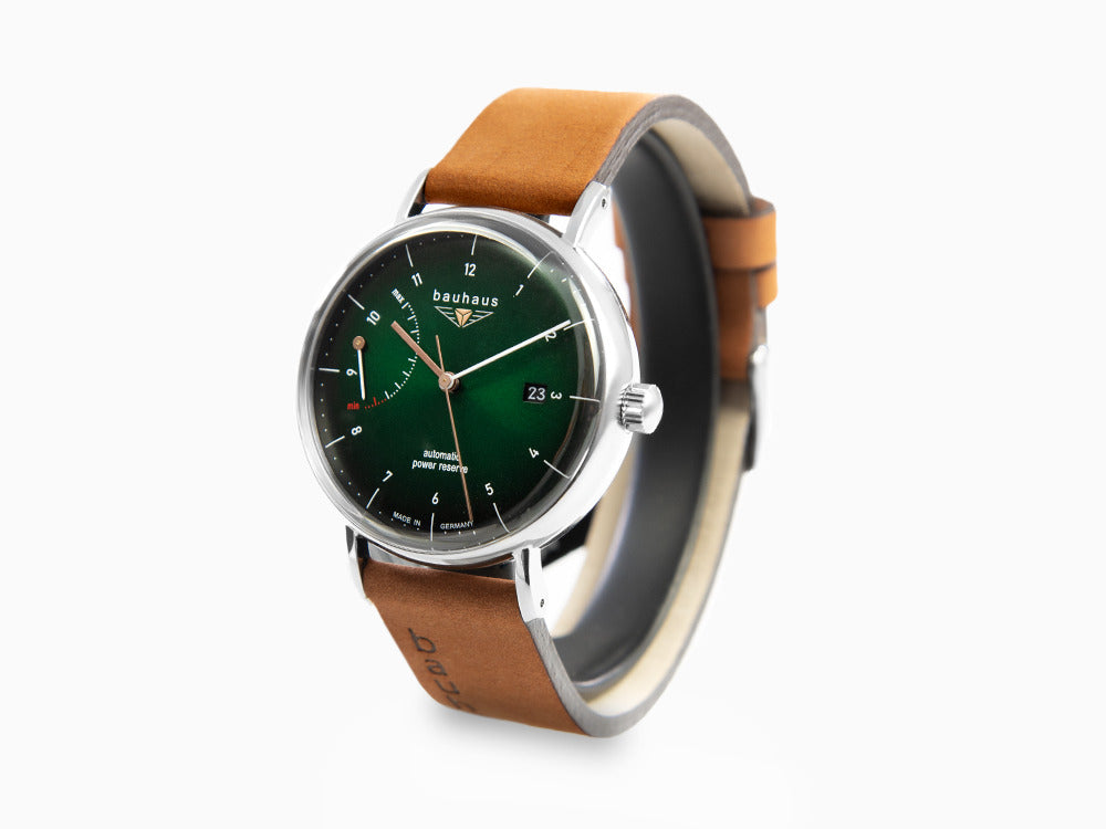 Montre Automatique Bauhaus, Vert, 41 mm, Jour, 2160-4