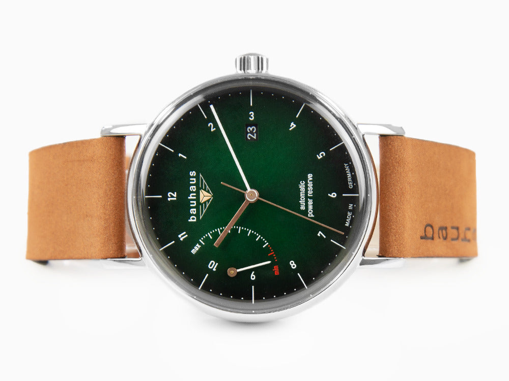 Montre Automatique Bauhaus, Vert, 41 mm, Jour, 2160-4