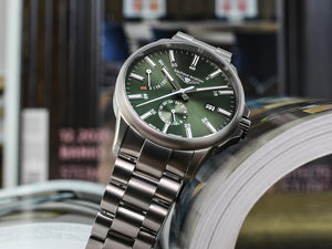 Montre Automatique Bauhaus Aviation, Titane, Vert, 42 mm, Jour, 2860M-4