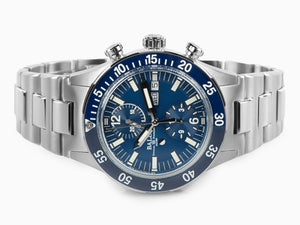 Montre Automatique Ball Roadmaster Rescue Chronograph, Bleu, E.L., DC3030C-S1-BE