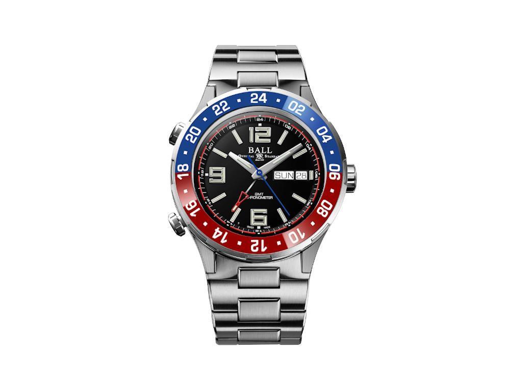 Montre Automatique Ball Roadmaster Marine GMT, Edition Limitée, DG3000A-S4C-BK
