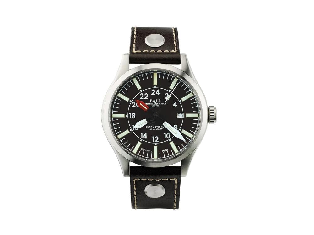 Montre Ball Engineer Master II Aviator GMT, Ball RR1201, Marron, GM1086C-LJ-BR