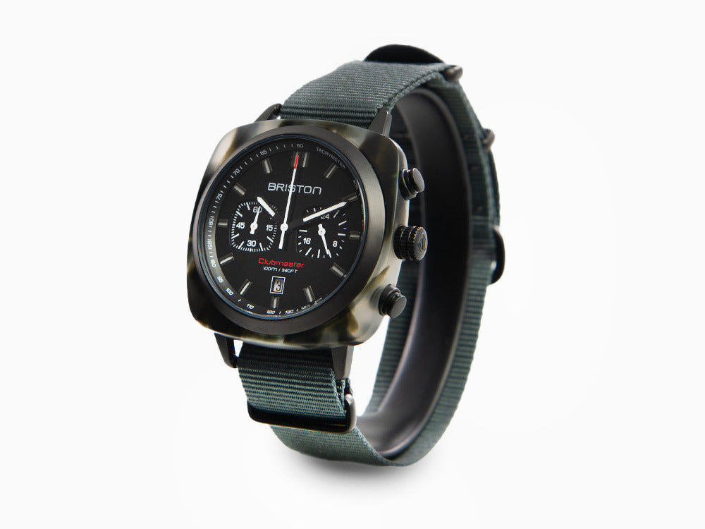 Montre à Quartz Briston Clubmaster Sport Noir,  42 mm, 18142.PBAM.GTS.3.NG