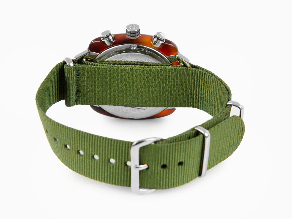 Montre à Quartz Briston Clubmaster Sport, Vert, 42 mm, 20142.SA.TS.26.NOL