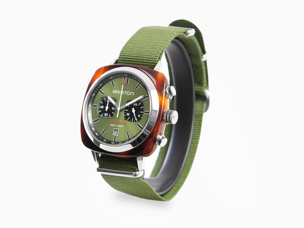 Montre à Quartz Briston Clubmaster Sport, Vert, 42 mm, 20142.SA.TS.26.NOL