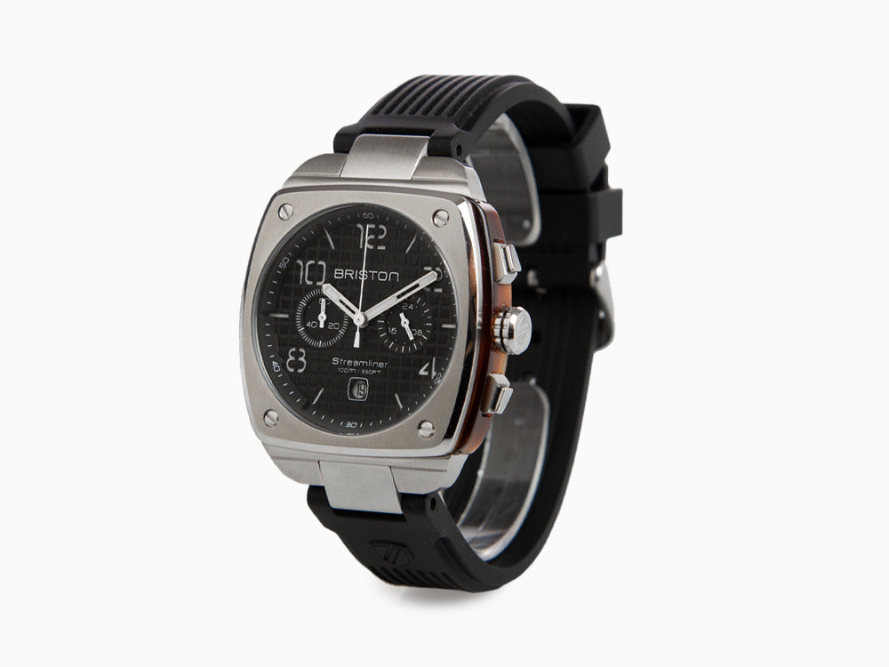 Montre à Quartz Briston Streamliner Urban, Noir, 42 mm, 22142.S.T.1.RB