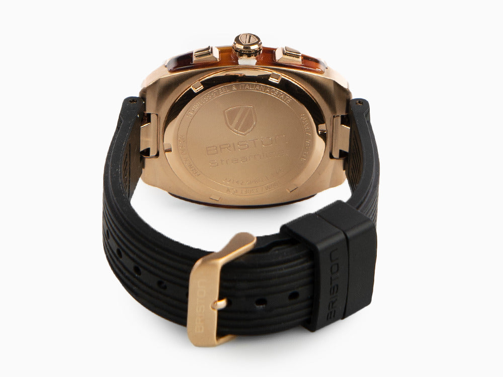 Montre à Quartz Briston Streamliner Urban, PVD, Noir, 42 mm, 22142.SPRG.T.1.RB