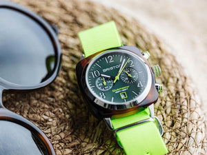 Montre à Quartz Briston Clubmaster Classic Summer Vibes British Green, 40 mm