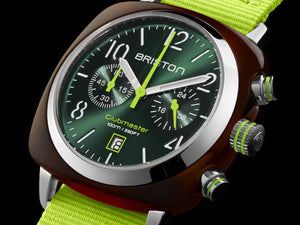 Montre à Quartz Briston Clubmaster Classic Summer Vibes British Green, 40 mm