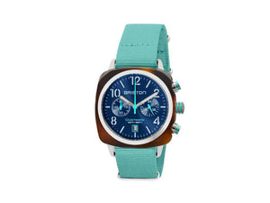 Montre à Quartz Briston Clubmaster Classic Summer Vibes, Bleu, 40 mm