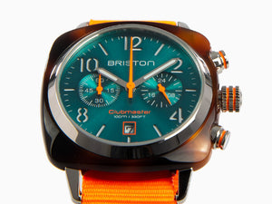 Montre à Quartz Briston Clubmaster Classic Summer Vibes Emerald Green, 40 mm