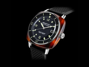 Montre Automatique Briston Clubmaster Legend Diver, Noir, 40mm, 241740.SA.T.1.FB