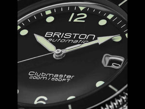 Montre Automatique Briston Clubmaster Legend Diver, Noir, 40mm, 241740.SA.T.1.FB